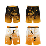 Custom Orange Reversible Basketball Suit for Adults and Kids Personalized Jersey