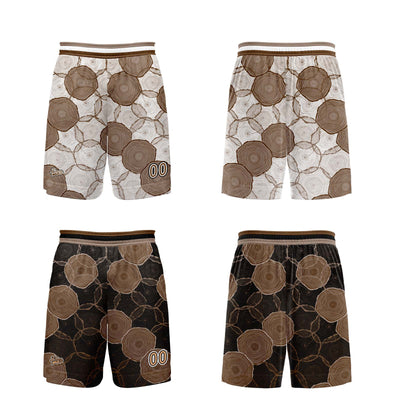 Custom Brown Reversible Basketball Suit for Adults and Kids Personalized Jersey enthsush