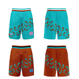 Custom Blue Orange Reversible Basketball Suit for Adults and Kids Personalized Jersey