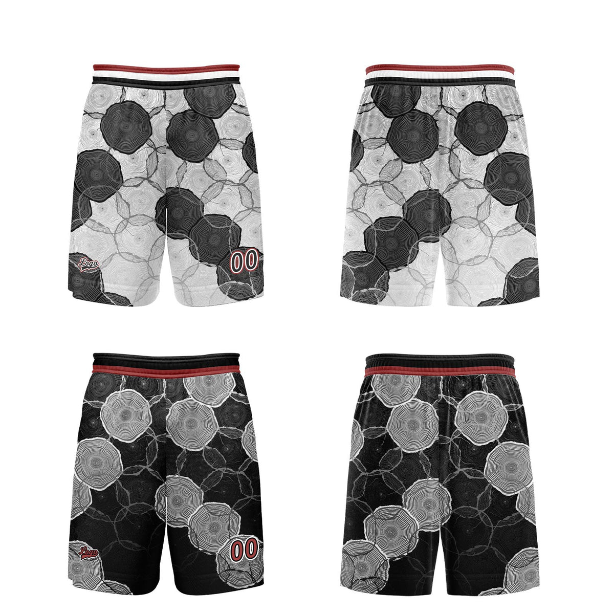 Custom Black Gray Reversible Basketball Suit for Adults and Kids Personalized Jersey enthsush