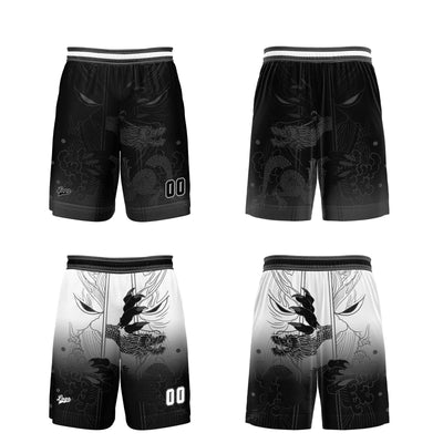 Custom Black Reversible Basketball Suit for Adults and Kids Personalized Jersey enthsush