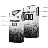 Custom basketball jersey for men and women. Stitched and printed name, number and logo White&Black