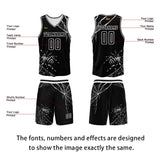 Custom Black Basketball Jersey Uniform Suit Printed Your Logo Name Number