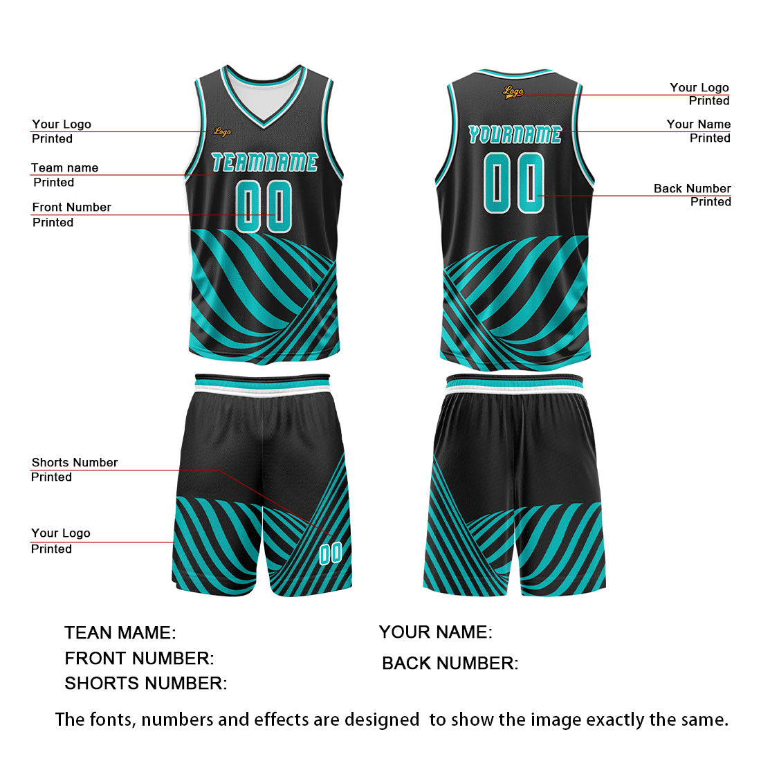Custom Water Blue Basketball Jersey Uniform Suit Printed Your Logo Name Number enthsush