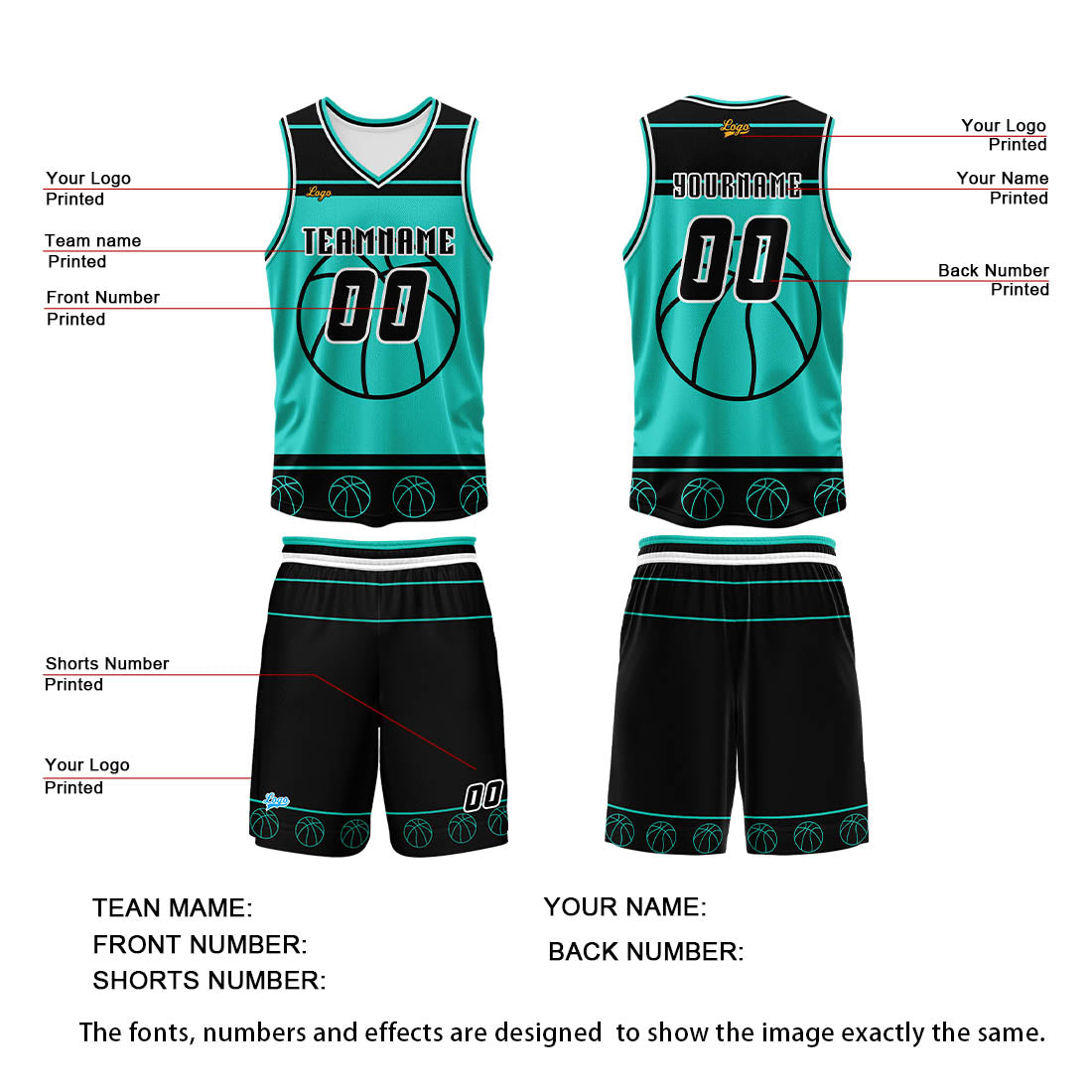 Custom White Tiffany Blue Basketball Jersey Uniform Suit Printed Your Logo Name Number enthsush