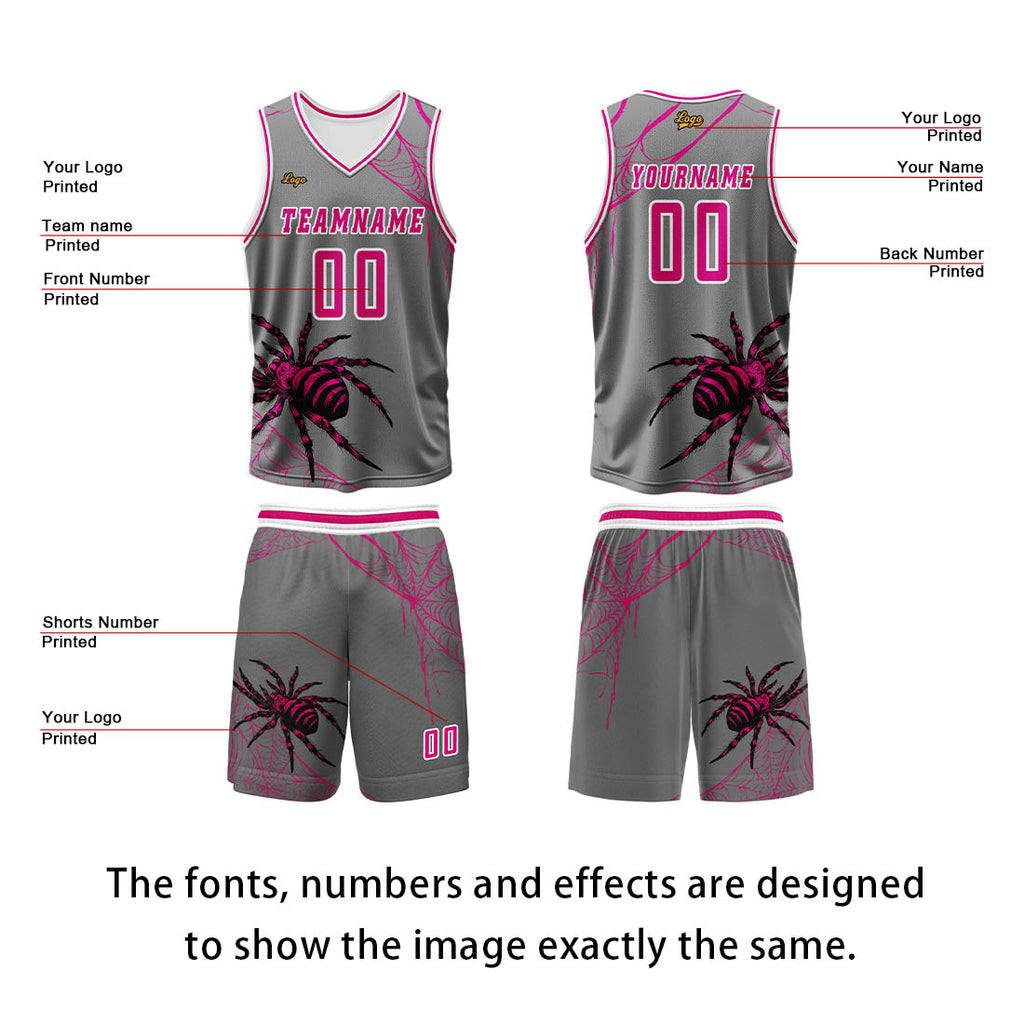 Custom Ash Powder Basketball Jersey Uniform Suit Printed Your Logo Name Number enthsush