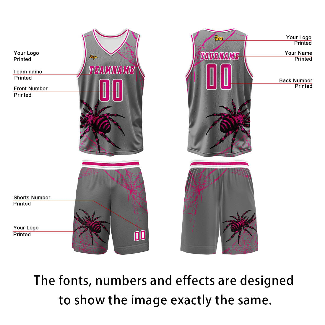 Custom Ash Powder Basketball Jersey Uniform Suit Printed Your Logo Name Number enthsush