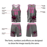 Custom Ash Powder Basketball Jersey Uniform Suit Printed Your Logo Name Number