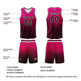 Custom Pink Black Basketball Jersey Uniform Suit Printed Your Logo Name Number