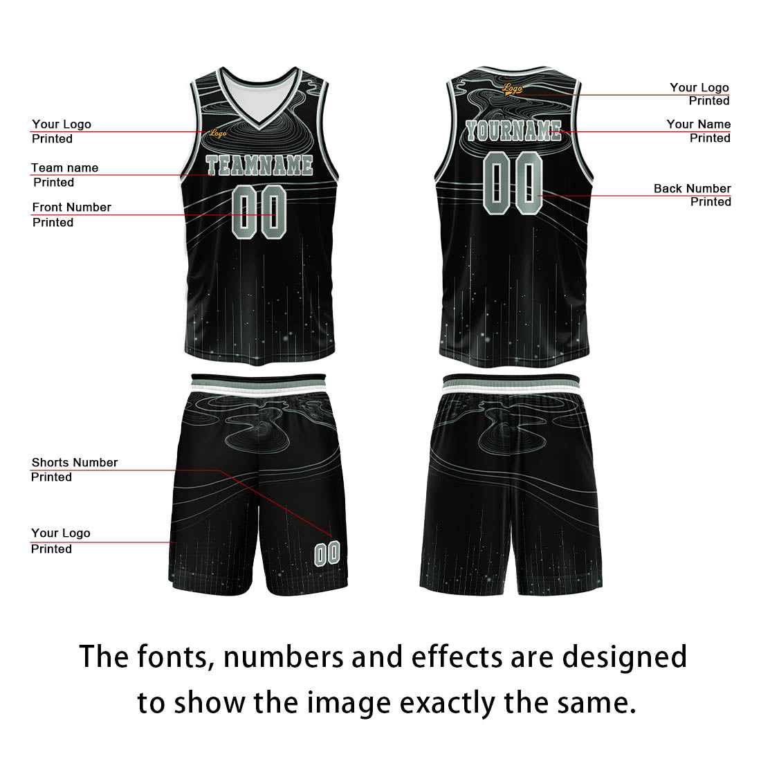 Custom Aqua Basketball Jersey Uniform Suit Printed Your Logo Name Number enthsush