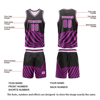 Custom Purple Basketball Jersey Uniform Suit Printed Your Logo Name Number enthsush