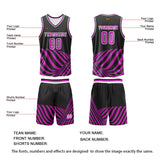 Custom Purple Basketball Jersey Uniform Suit Printed Your Logo Name Number