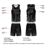 Custom Black Reversible Basketball Suit for Adults and Kids Personalized Jersey