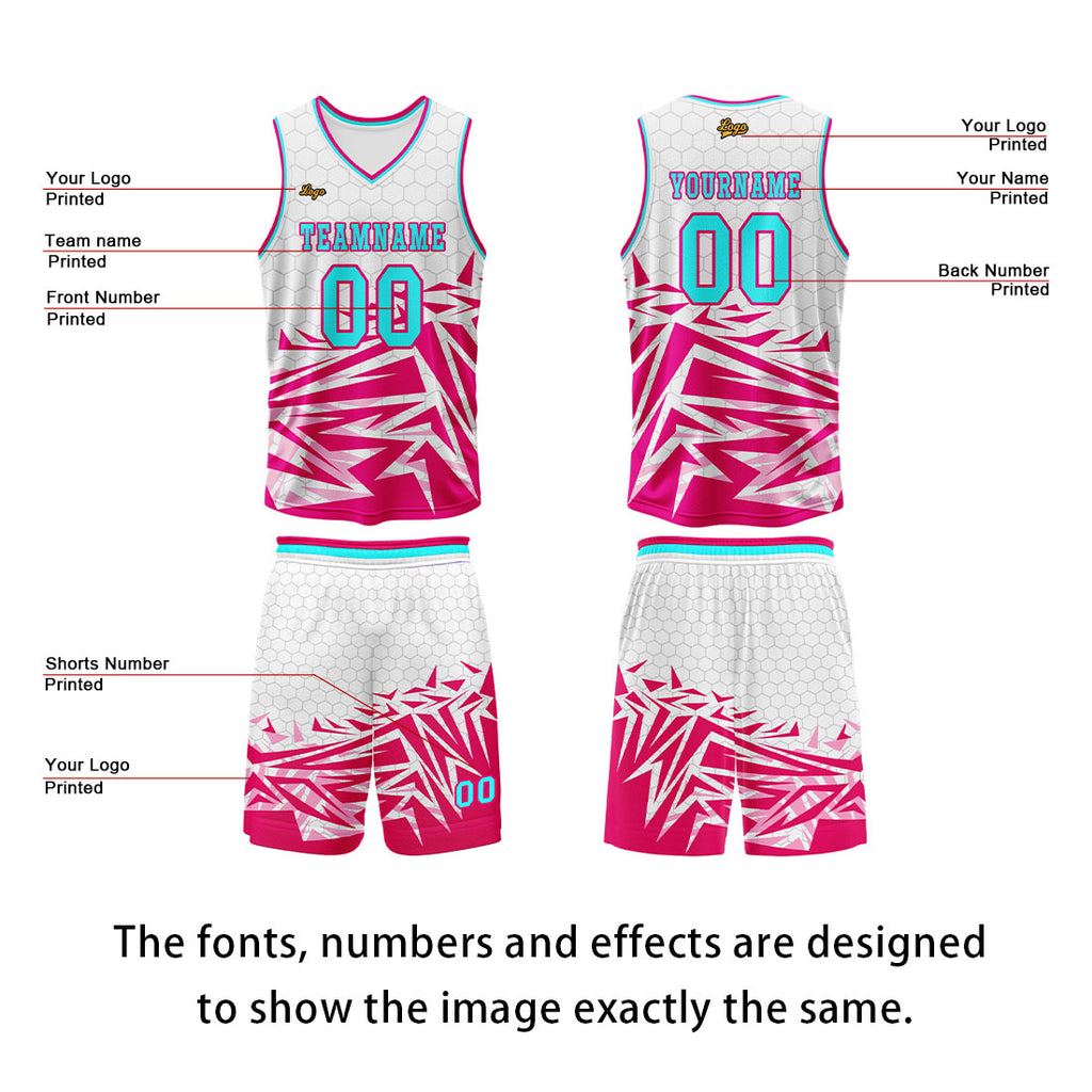 Custom Powder Blue Basketball Jersey Uniform Suit Printed Your Logo Name Number enthsush