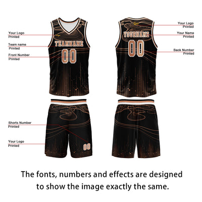 Custom Orange Basketball Jersey Uniform Suit Printed Your Logo Name Number enthsush