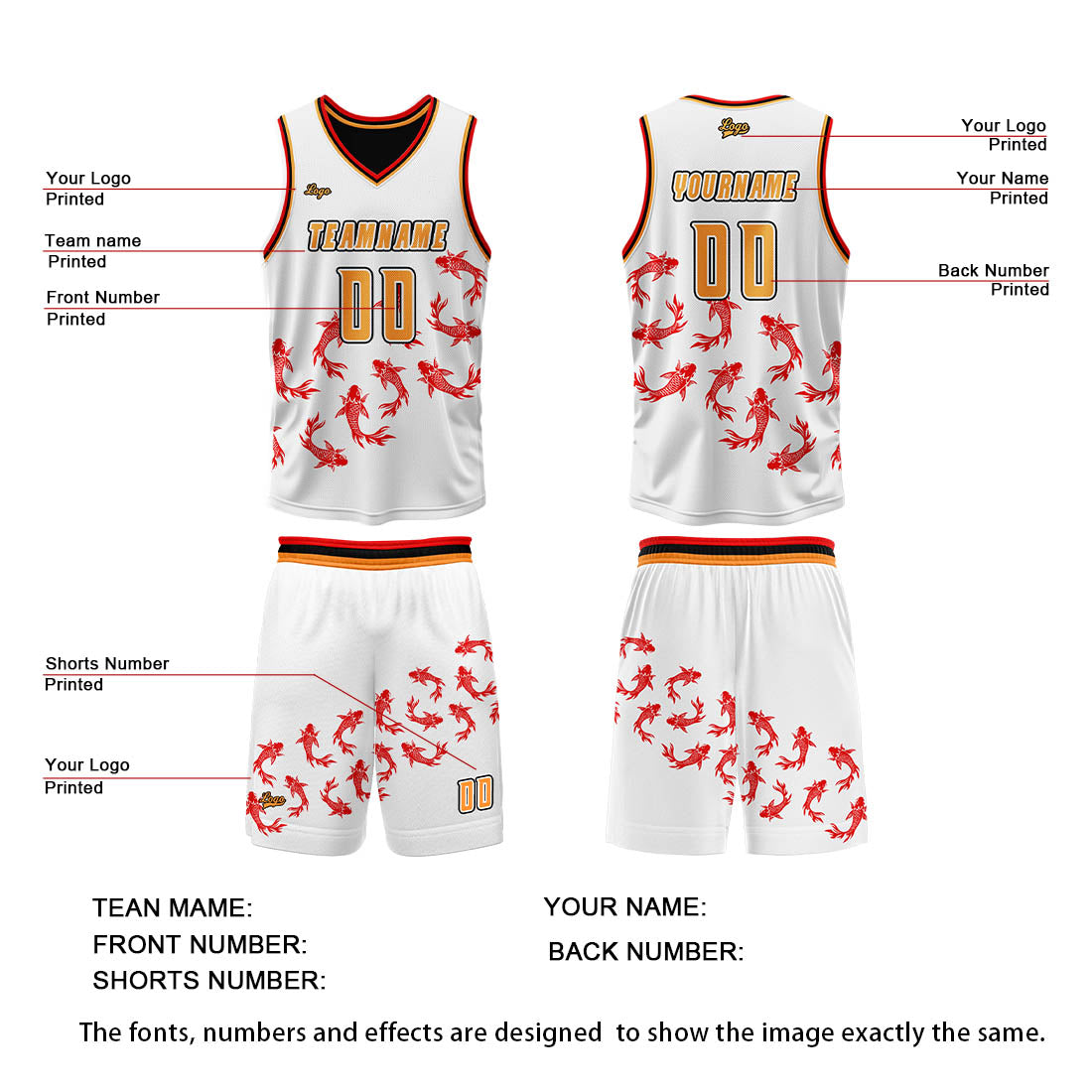 Custom Black White Reversible Basketball Suit for Adults and Kids Personalized Jersey enthsush