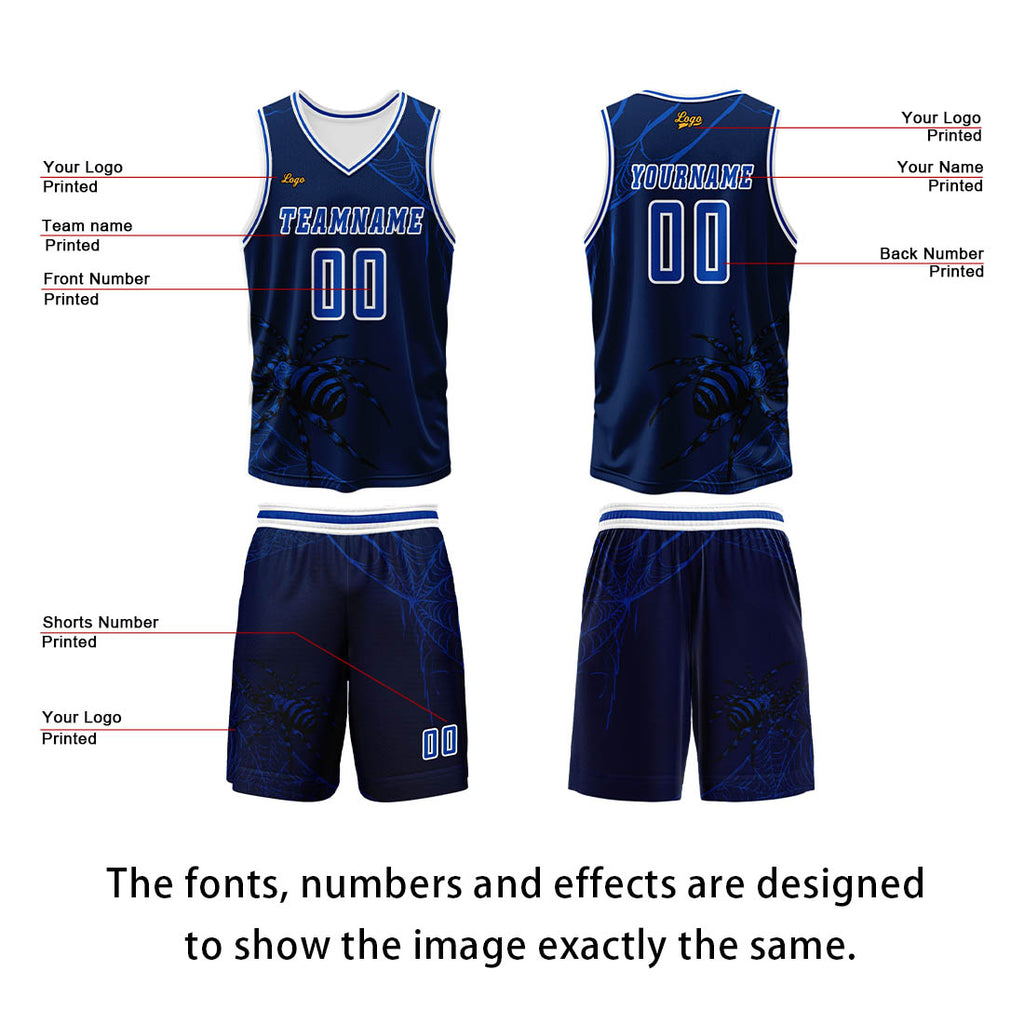 Custom Azure Basketball Jersey Uniform Suit Printed Your Logo Name Number enthsush