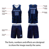 Custom Azure Basketball Jersey Uniform Suit Printed Your Logo Name Number