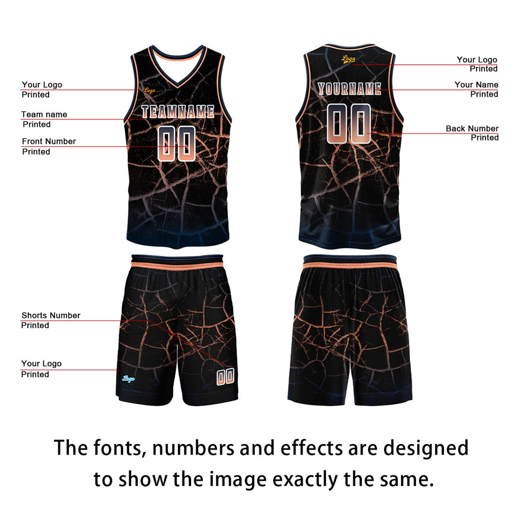 Custom Flesh Basketball Jersey Uniform Suit Printed Your Logo Name Number enthsush