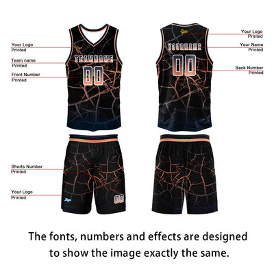 Custom Flesh Basketball Jersey Uniform Suit Printed Your Logo Name Number enthsush