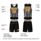 Custom White Orange Basketball Jersey Uniform Suit Printed Your Logo Name Number