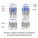 Custom White Ash Basketball Jersey Uniform Suit Printed Your Logo Name Number