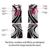 Custom Black Rose Basketball Jersey Uniform Suit Printed Your Logo Name Number