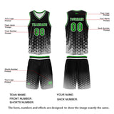 Custom  Green White Basketball Jersey Uniform Suit Printed Your Logo Name Number