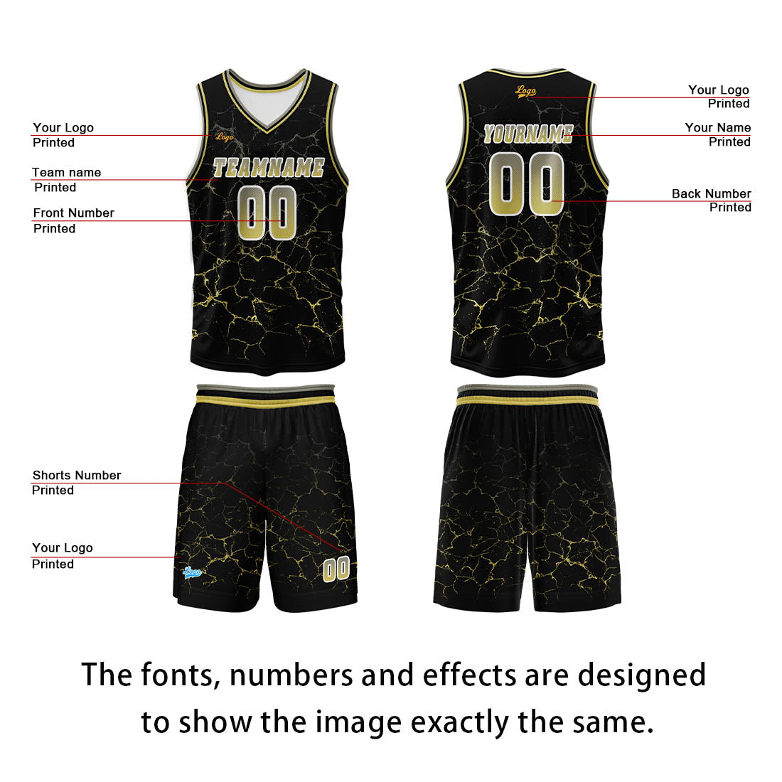 Custom Yellow Basketball Jersey Uniform Suit Printed Your Logo Name Number enthsush