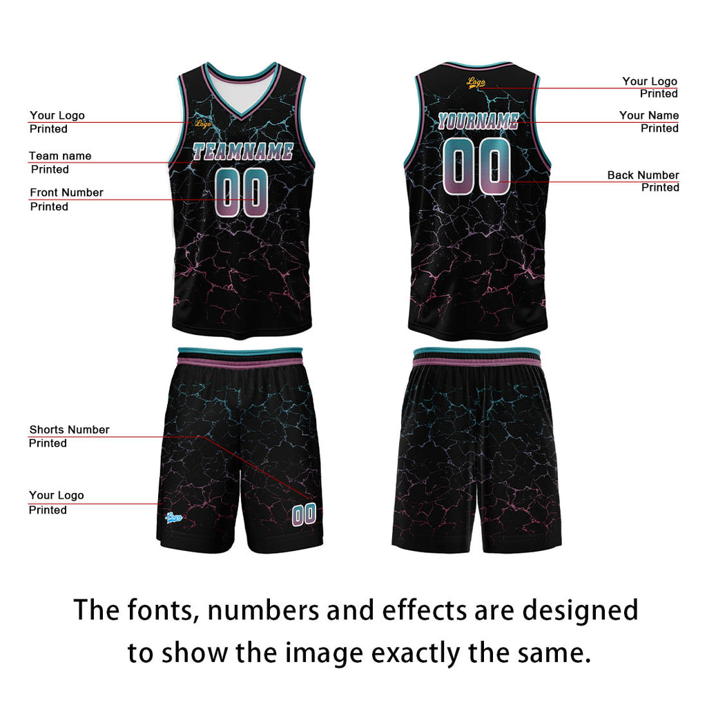 Custom Blue Powder Basketball Jersey Uniform Suit Printed Your Logo Name Number enthsush