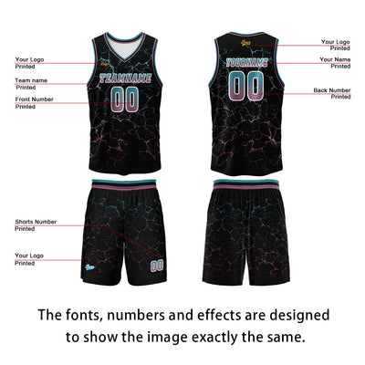 Custom Blue Powder Basketball Jersey Uniform Suit Printed Your Logo Name Number enthsush