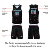 Custom Blue Powder Basketball Jersey Uniform Suit Printed Your Logo Name Number