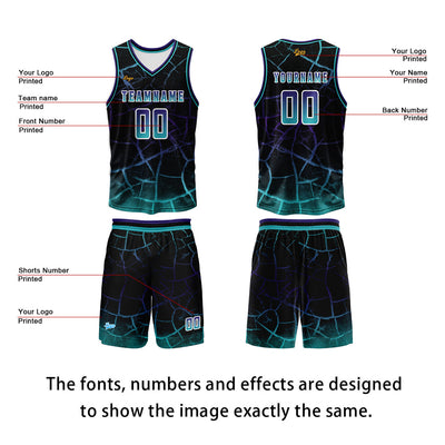 Custom Blue Violet Basketball Jersey Uniform Suit Printed Your Logo Name Number enthsush