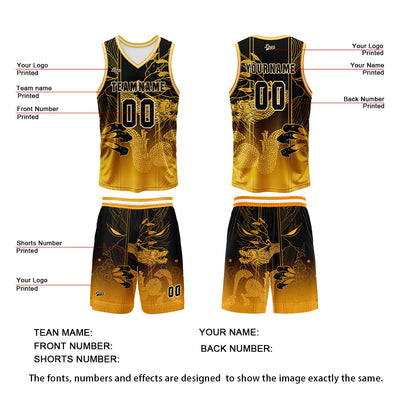 Custom Orange Reversible Basketball Suit for Adults and Kids Personalized Jersey enthsush