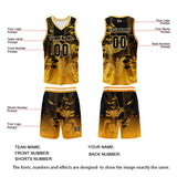 Custom Orange Reversible Basketball Suit for Adults and Kids Personalized Jersey