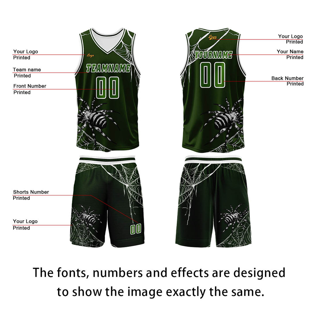 Custom Olive Green Basketball Jersey Uniform Suit Printed Your Logo Name Number enthsush