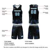 Custom Blue Basketball Jersey Uniform Suit Printed Your Logo Name Number
