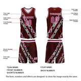 Custom Pink Red Basketball Jersey Uniform Suit Printed Your Logo Name Number