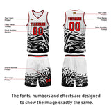 Custom Red Black Basketball Jersey Uniform Suit Printed Your Logo Name Number