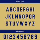 Custom Dark Blue Gold Basketball Soccer Football Shooting Long T-Shirt for Adults and Kids