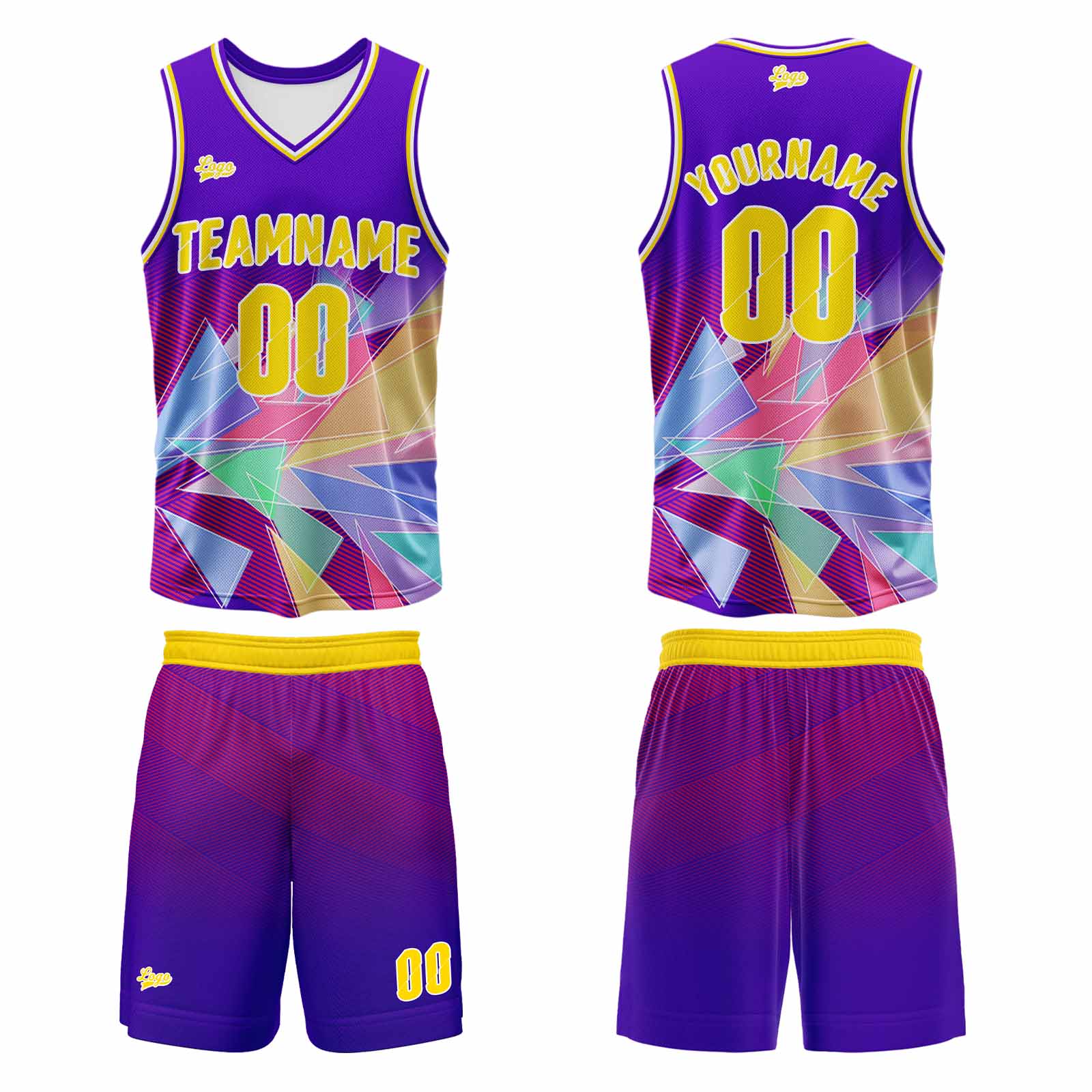 Custom Purple Basketball Jersey Uniform Suit Printed Your Logo Name Number enthsush