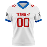 Custom White Pink Football Jersey Personalized Football Shirts for Men Women  Printed Team Name Number Logo