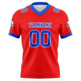 Custom Red Blue Football Jersey Personalized Football Shirts for Men Women  Printed Team Name Number Logo