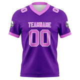 Custom Purple Pink Football Jersey Personalized Football Shirts for Men Women  Printed Team Name Number Logo