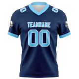 Custom Navy Blue Football Jersey Personalized Football Shirts for Men Women  Printed Team Name Number Logo