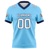 Custom Blue Navy Football Jersey Personalized Football Shirts for Men Women  Printed Team Name Number Logo