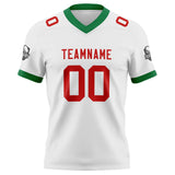 Custom White Pink Football Jersey Personalized Football Shirts for Men Women  Printed Team Name Number Logo