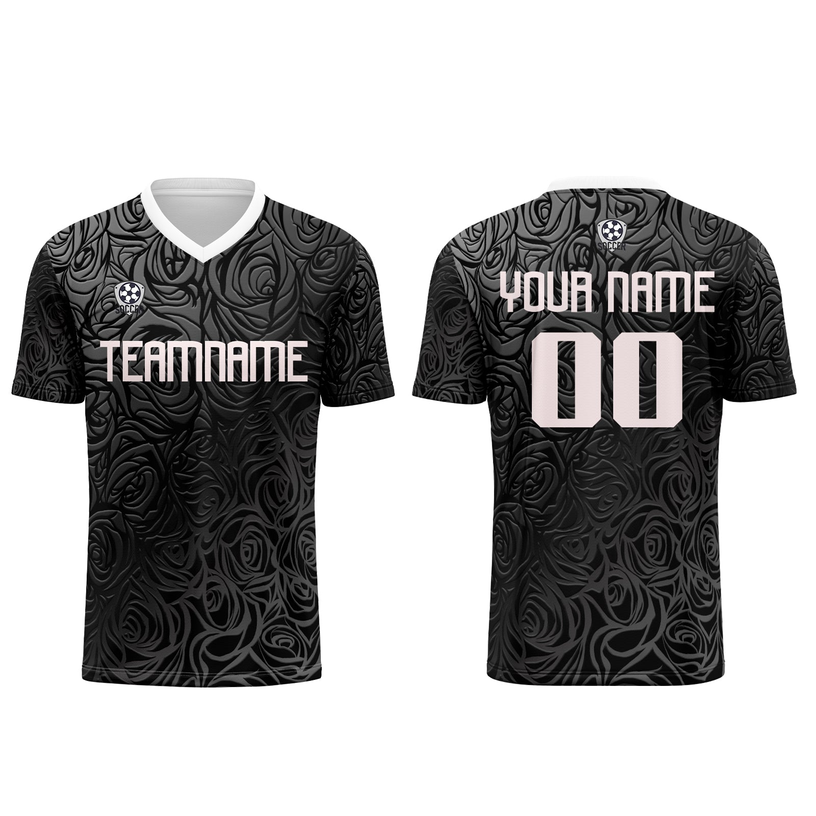 Custom Gray Silver Jerseys for Men Women Personalized Soccer Uniforms for Adult and Kid enthsush