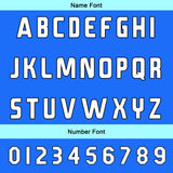 Custom Blue Reversible Football Jersey Personalized Gradient Football Shirts for Men Printed Team Name Number Logo