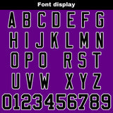 Custom Purple Black Football Jersey Personalized Football Shirts for Men Women  Printed Team Name Number Logo